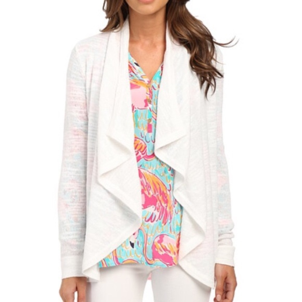 Lilly Pulitzer Women's White Linette Cardigan